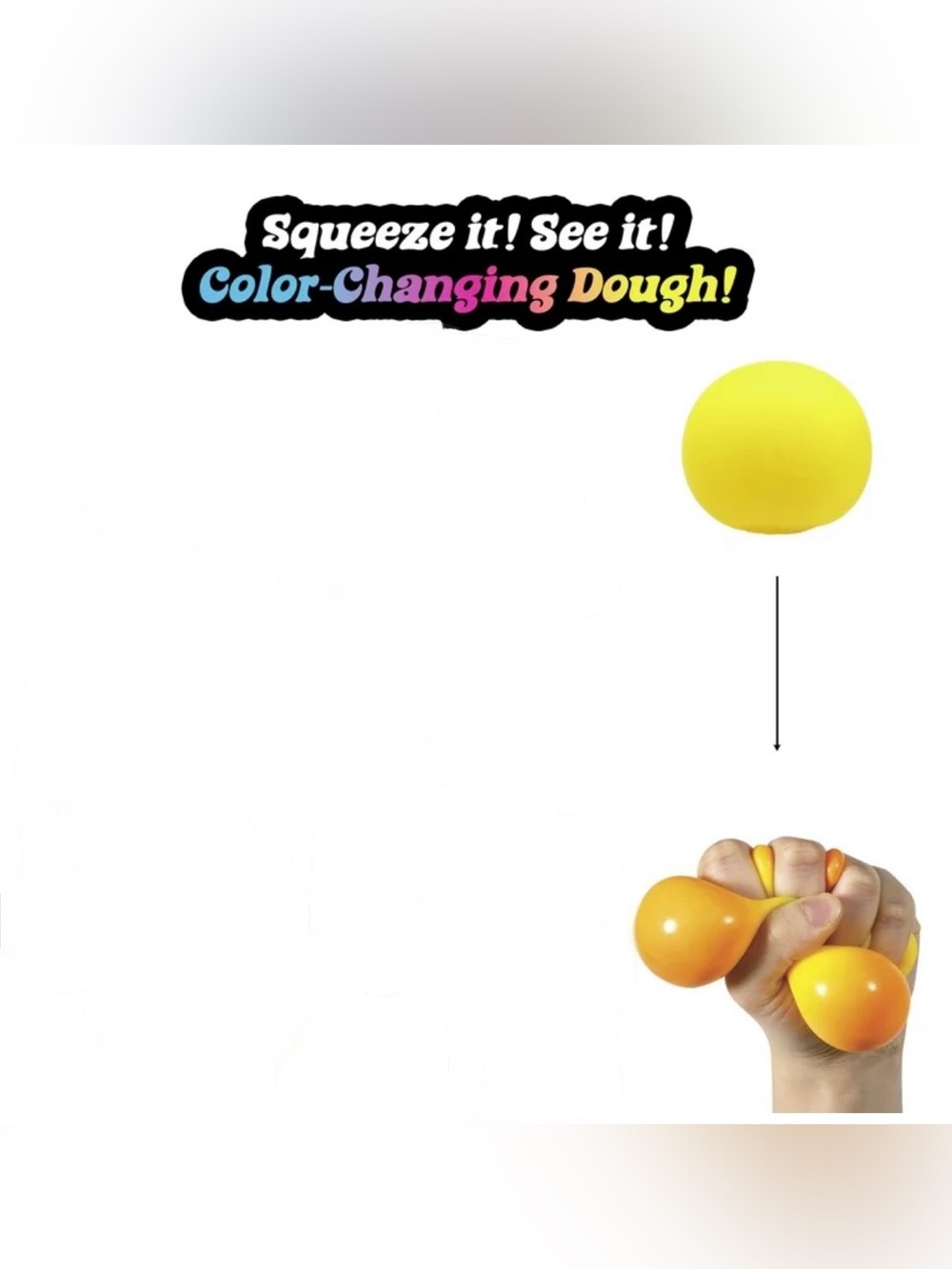 Needoh Color Change Stress
Ball - yellow